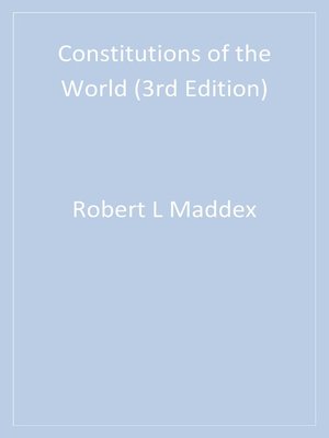 cover image of Constitutions of the World